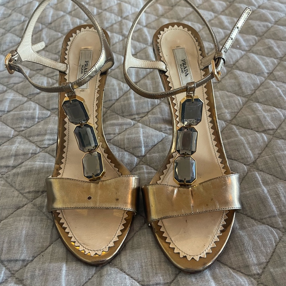 Authentic Prada Strappy high sandals